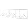 vidaXL Chenil d'ext&eacute;rieur pour chiens argent&eacute; 2x14x2 m acier galvanis&eacute;
