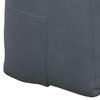 vidaXL Coussin de Dos Gris fonc&eacute; 160 x 24 x 50 cm Velours