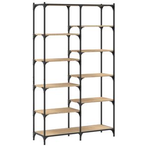 vidaXL Biblioth&egrave;que ch&ecirc;ne sonoma 100x32x170cm bois d'ing&eacute;nierie et fer