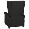 vidaXL Fauteuil de massage Noir Tissu
