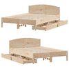 vidaXL Cadre de lit sans matelas 150x200 cm bois de pin massif