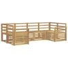vidaXL Ensemble de canap&eacute;s d'ext&eacute;rieur 6 pc Blanc Bois d'Acacia Massif