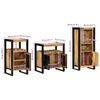 vidaXL Ensemble de mobilier de salle de bain avec &eacute;tag&egrave;re 3 pcs