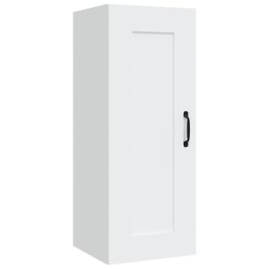vidaXL Armoire suspendue Blanc 35x34x90 cm Bois d'ing&eacute;nierie
