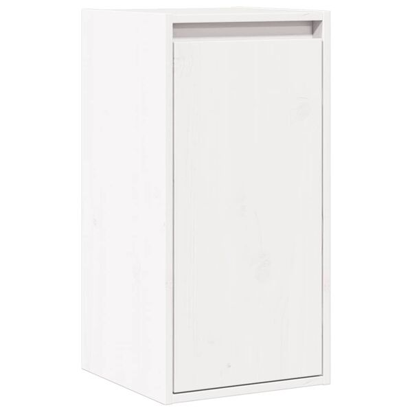 vidaXL Armoire murale Blanc 30x30x100 cm Bois de pin massif