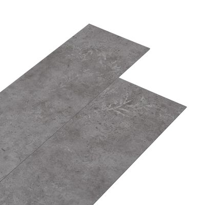 vidaXL Planches de plancher PVC 5,02 m² 2 mm Autoadhésif Gris béton