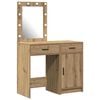 vidaXL Table de Toilette 2 pcs Marron 50 x 41 x 135 cm