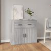 vidaXL Buffet Sonoma gris 80x33x70 cm Bois d'ingénierie