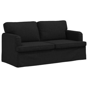 vidaXL Canap&eacute; Noir 162 x 80 x 85 cm tissu