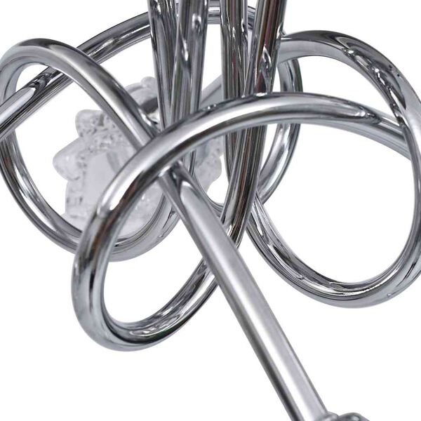 vidaXL Plafonnier avec abat-jours en verre fleur pour 4 ampoules G9