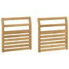 vidaXL Module d'accoudoirs 2 pcs Blanc 58,5 x 8 x 60 cm