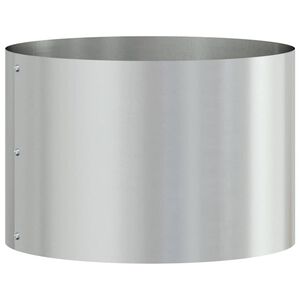 vidaXL Anneau de jardini&egrave;re Argent&eacute; 30 x 30 x 20 cm Acier galvanis&eacute;