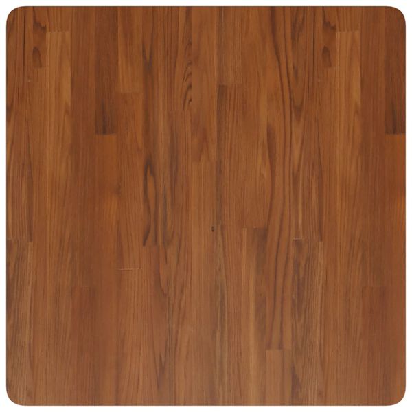 vidaXL Dessus de table carré Marron foncé70x70x2,5cm Bois chêne traité