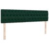VidaXL Cadre de lit ottoman avec matelas vert fonc&eacute; 180x200cm velours