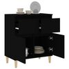 vidaXL Buffet Noir 60x35x70 cm Bois d'ing&eacute;nierie