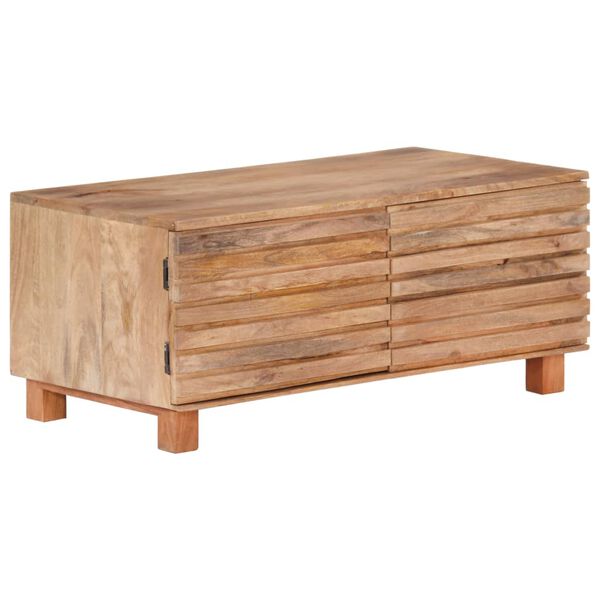 vidaXL Table basse 90x50x40 cm Bois de manguier massif