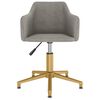 vidaXL Chaise pivotante de bureau Gris clair Velours