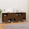 vidaXL Buffets 3 pcs ch&ecirc;ne marron 60x35x70 cm bois d'ing&eacute;nierie