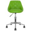 vidaXL Chaise pivotante de bureau Vert Similicuir