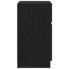 vidaXL Tables de chevet 2 pcs noir 39x35x65 cm bois d&rsquo;ing&eacute;nierie
