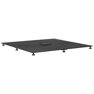 vidaXL Pied de parasol 52 kg Noir Acier Carr&eacute; R&eacute;glable