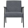 vidaXL fauteuil Gris fonc&eacute; 59 x 75 x 78 cm Velours