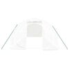 vidaXL Serre avec cadre en acier blanc 18 m&sup2; 6x3x2 m