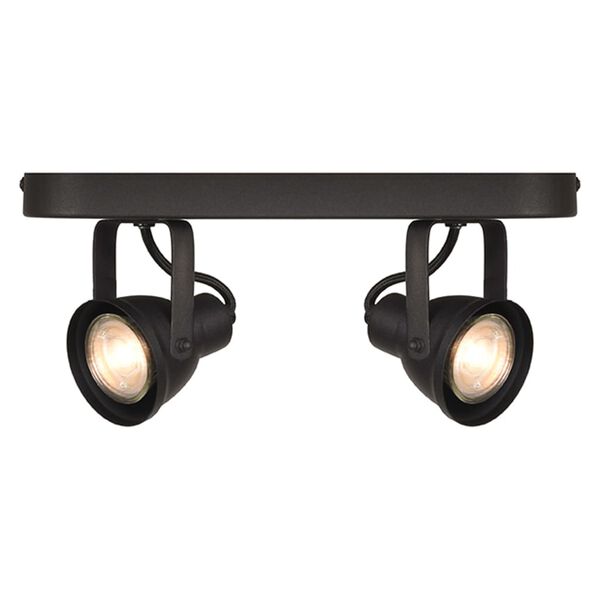 LABEL51 Projecteur &agrave; LED &agrave; 2 lumi&egrave;res Max 30x9x16 cm Noir