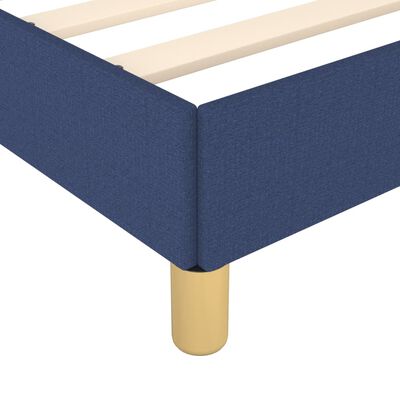 vidaXL Cadre de lit sans matelas bleu 90x190 cm tissu