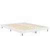 vidaXL Cadre de lit sans matelas blanc 135x190 cm bois d'ing&eacute;nierie