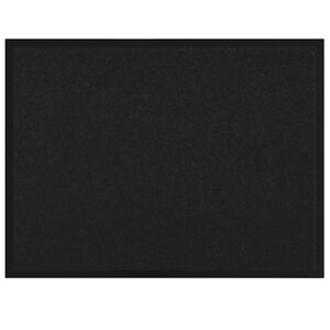 vidaXL Tapis de porte Noir 60 x 40 x 1.2 cm Tissu en teddy
