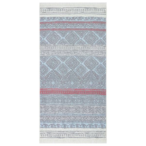 vidaXL Tapis Rose et aqua 80x150 cm Coton