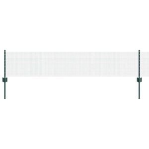 vidaXL Cl&ocirc;ture en fil soud&eacute; avec poteaux 10 x 0,4 m Vert Maille