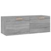 vidaXL Armoire murale Sonoma gris 100x36,5x35 cm Bois d'ing&eacute;nierie