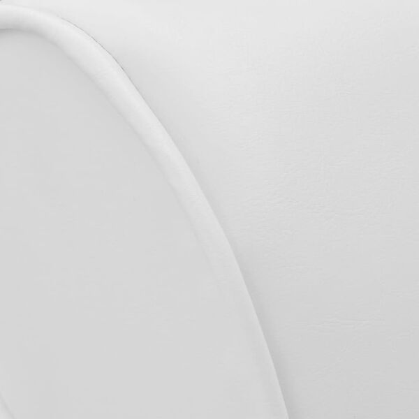 vidaXL Chaise longue Blanc Similicuir