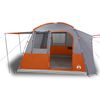 vidaXL Tente de voiture 4 personnes gris et orange imperm&eacute;able