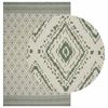 vidaXL Tapis de zone OLITE Naturel et vert 160 x 230 cm PET