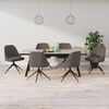 vidaXL Chaises &agrave; manger lot de 6 gris fonc&eacute; velours