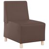 vidaXL Unit&eacute; de Sofa Modulaire Sans Accoudoirs 3 pcs Marron