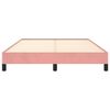 vidaXL Cadre de lit sans matelas rose 140x190 cm velours