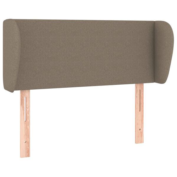 vidaXL T&ecirc;te de lit avec oreilles Taupe 103x23x78/88 cm Tissu