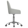 vidaXL Chaise pivotante de salle &agrave; manger Gris clair Tissu
