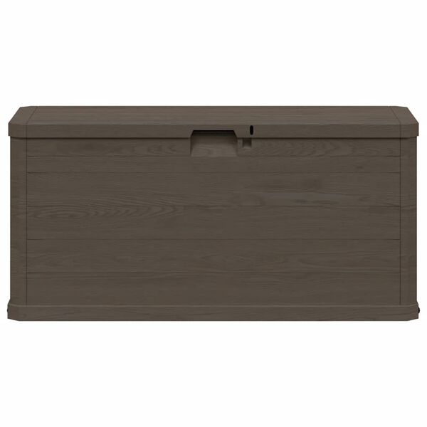 vidaXL Boîte de rangement de jardin 280 L Marron