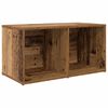 vidaXL Ensemble meuble TV Marron 72 x 35 x 37 cm Bois d'ing&eacute;nierie