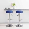 vidaXL Tabourets de bar lot de 2 bleu tissu