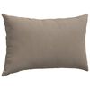 vidaXL Coussins de canap&eacute; 2 pcs Taupe 50 x 30 cm tissu