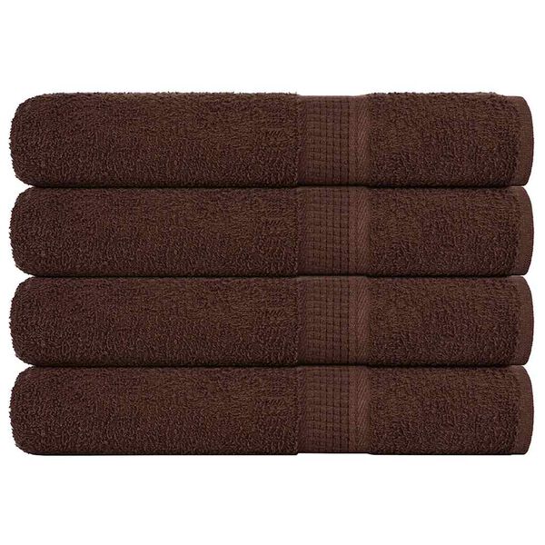 vidaXL Serviettes de sauna FROGN 4 pcs marron 80x200 cm 360 g/m&sup2;