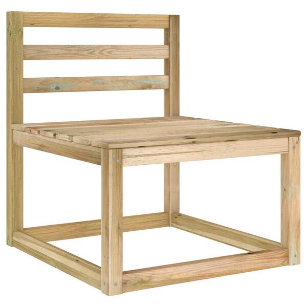 vidaXL Salon de jardin 2 pcs Bois de pin impr&eacute;gn&eacute; de vert