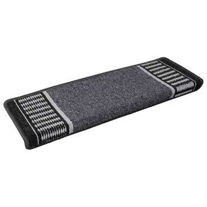 vidaXL Tapis d'escalier auto-adh&eacute;sifs 15 pc 65 x 21 x 4 cm Non-Slip