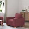 vidaXL Canapé Fauteuil Rouge Vin 60 cm Tissu